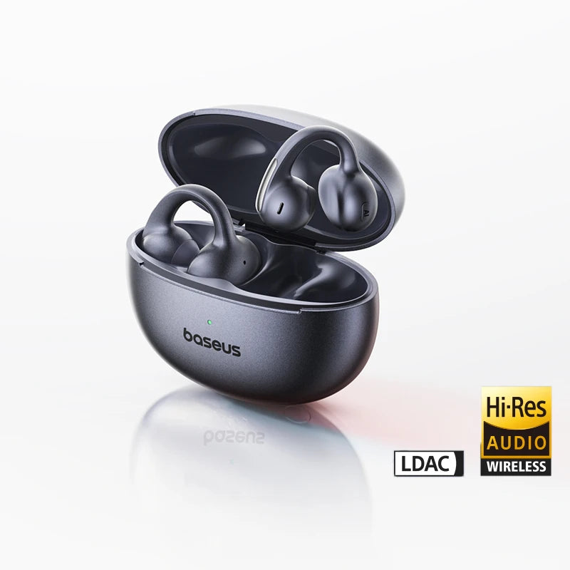 Baseus MC1 Pro Open-Ear TWS Wireless Earbuds – Bluetooth 6.0, IP67, 40H Battery, ENC 4-Mic, SuperBass 2.0
