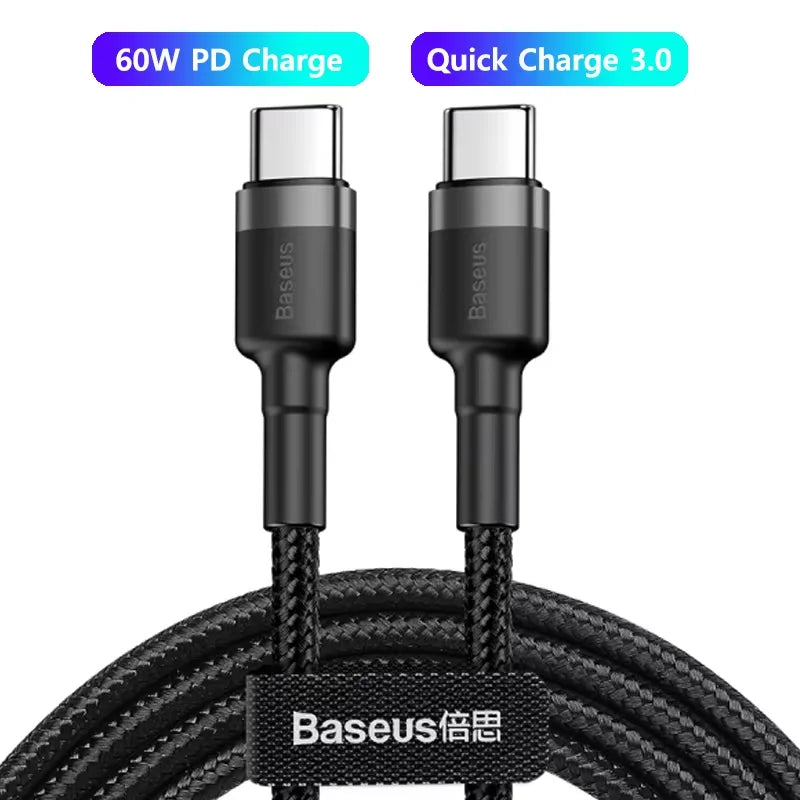 Baseus USB Type C To USB C Cable 100W/5A PD Fast Charging