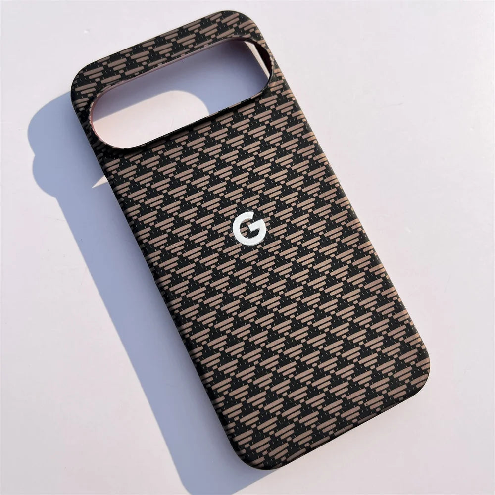 Rockever MagSafe – Coque PC Rigide Texture Fibre de Carbone pour Google Pixel