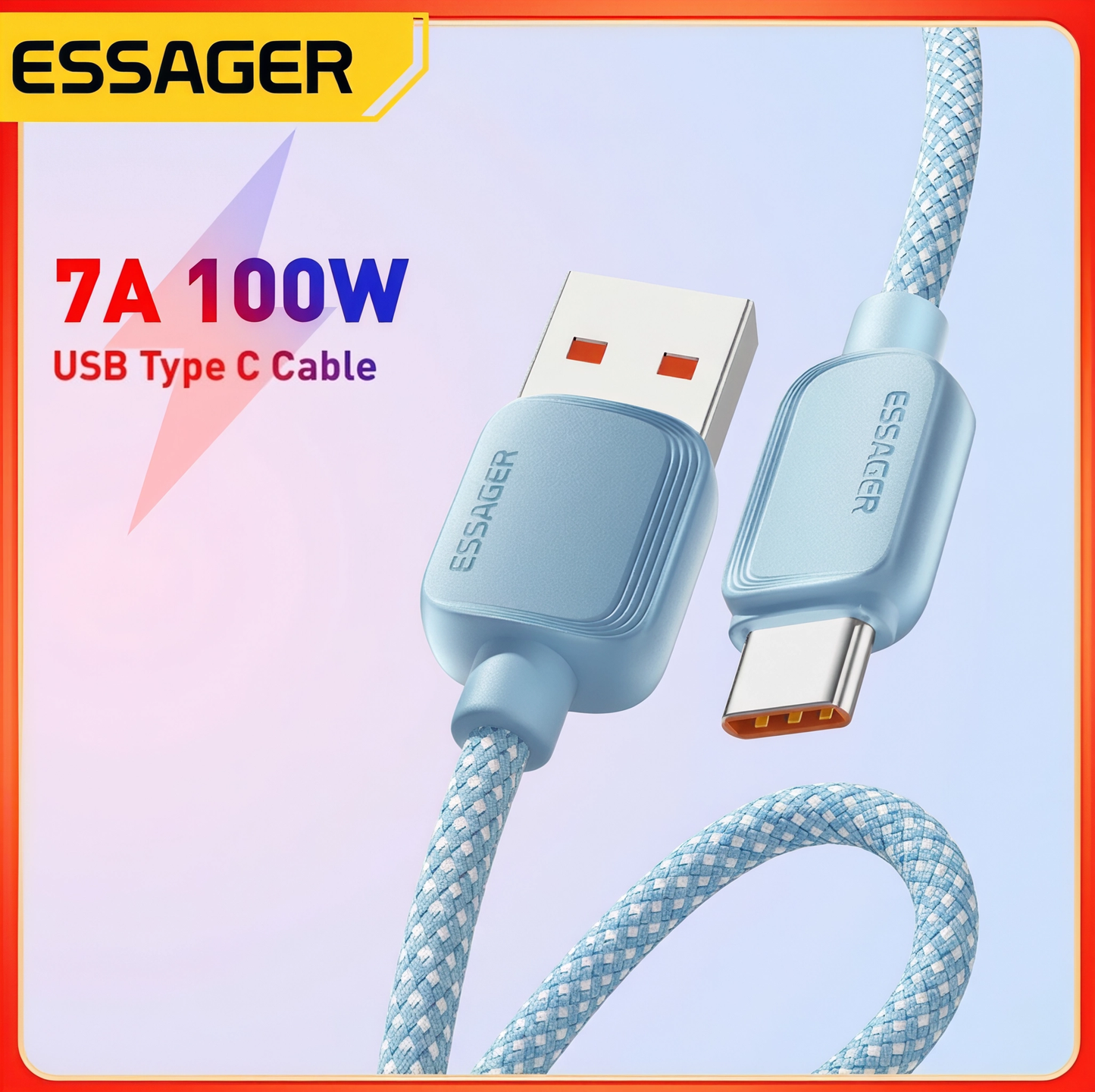 Câble ESSAGER 7A 100W USB A - Type‑C