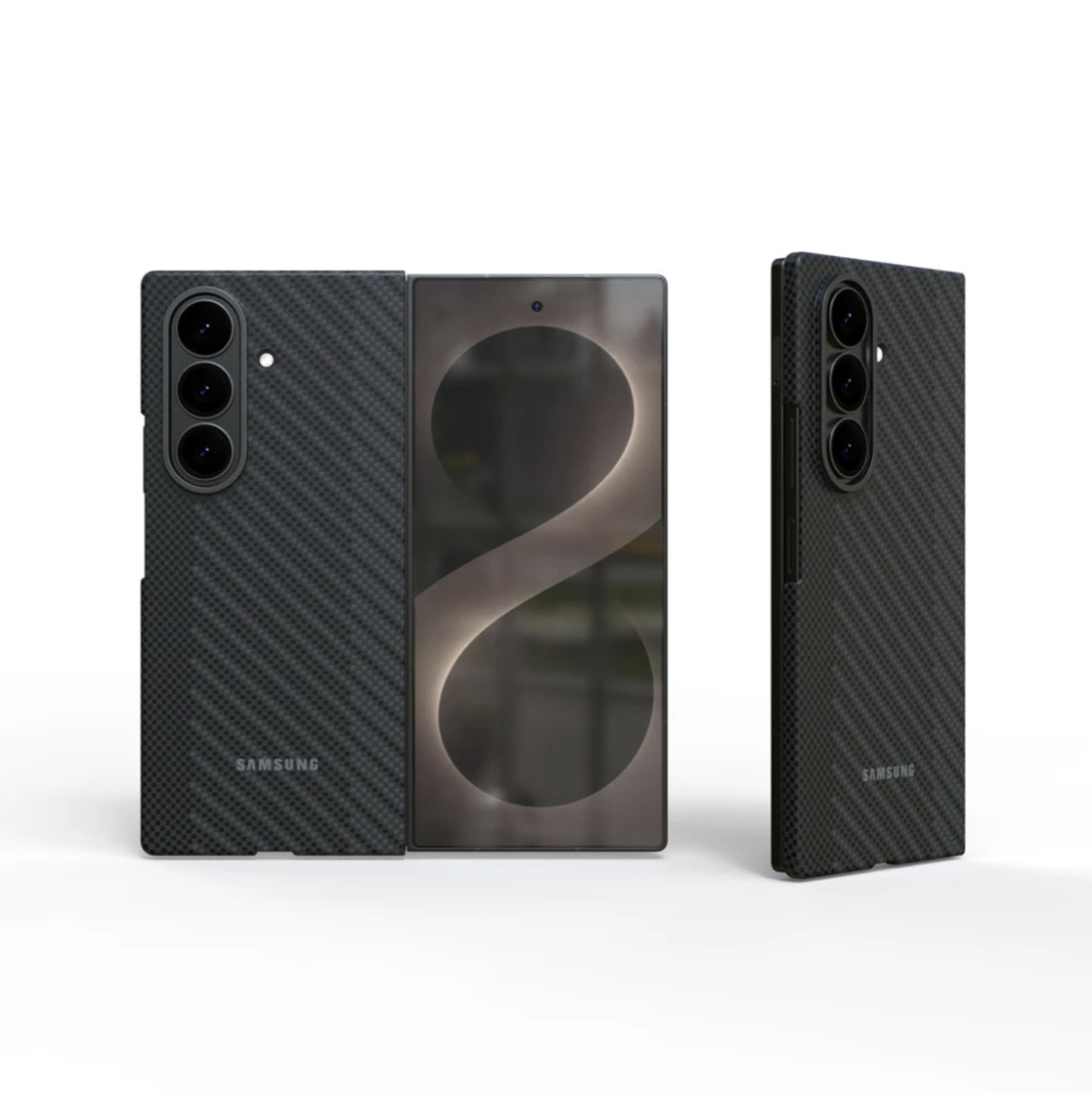 Coque Magnétique Fibre de Carbone pour Samsung Galaxy Z Fold8 / Fold8 Ultra