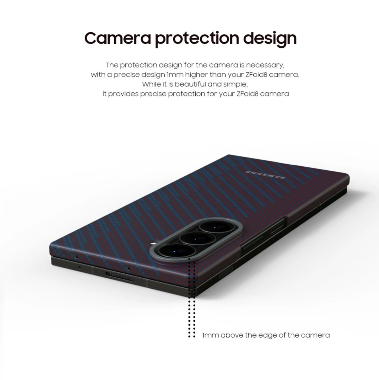 Coque Magnétique Fibre de Carbone pour Samsung Galaxy Z Fold8 / Fold8 Ultra
