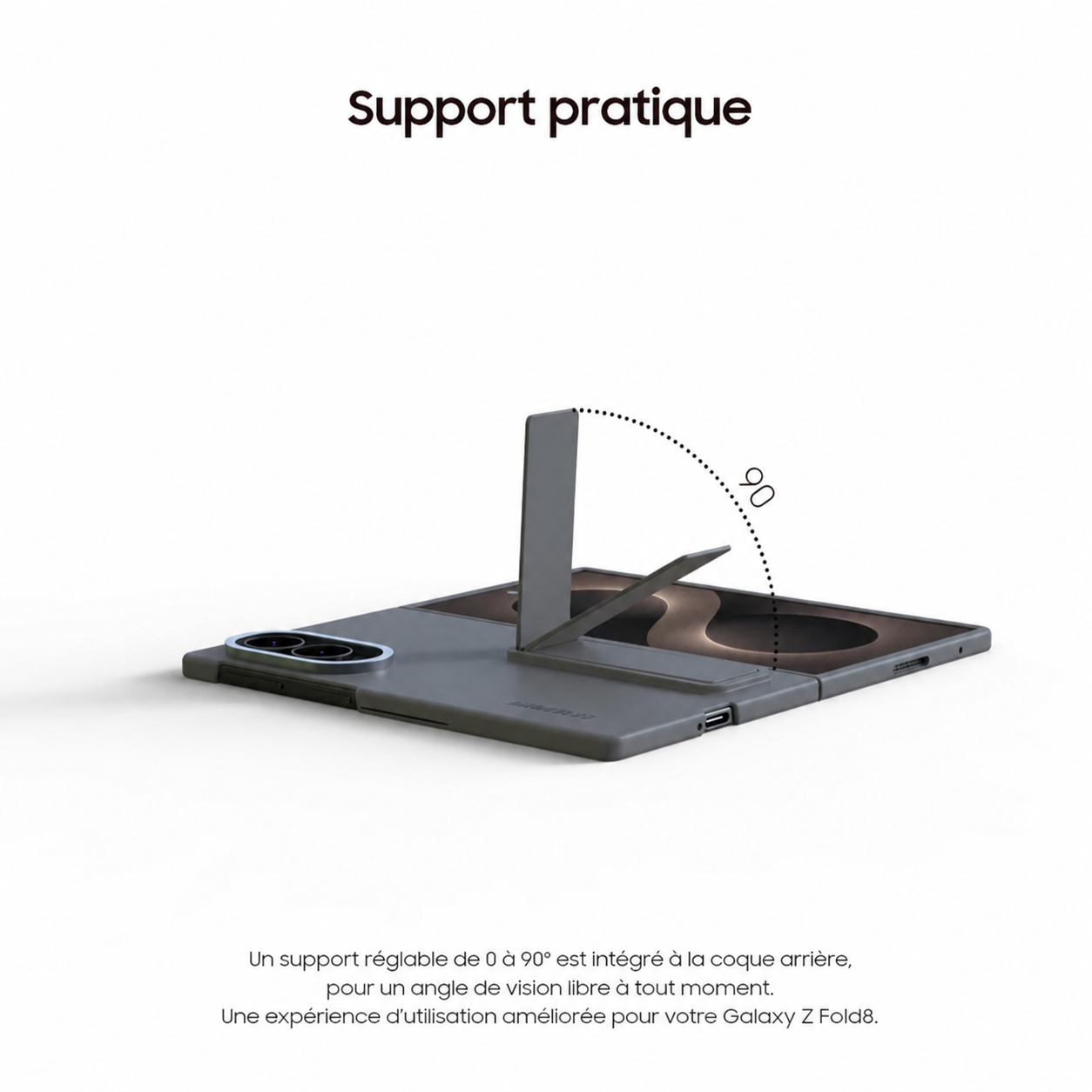 Coque avec Support 90° pour Samsung Galaxy Z Fold8