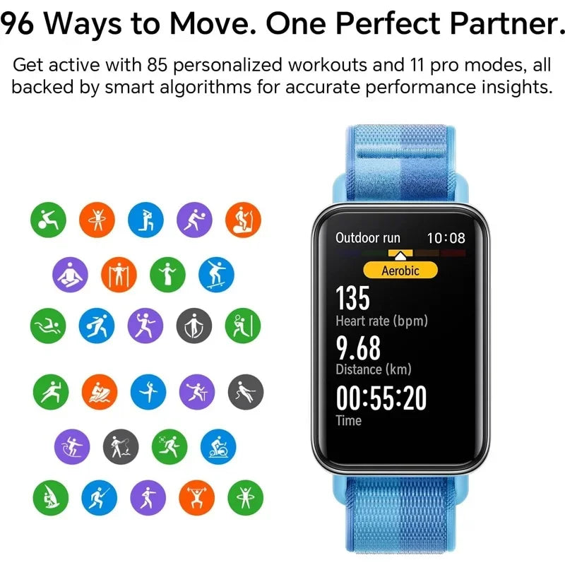 HONOR Band AMOLED 1.57" | Bracelet Connecté Santé & Fitness