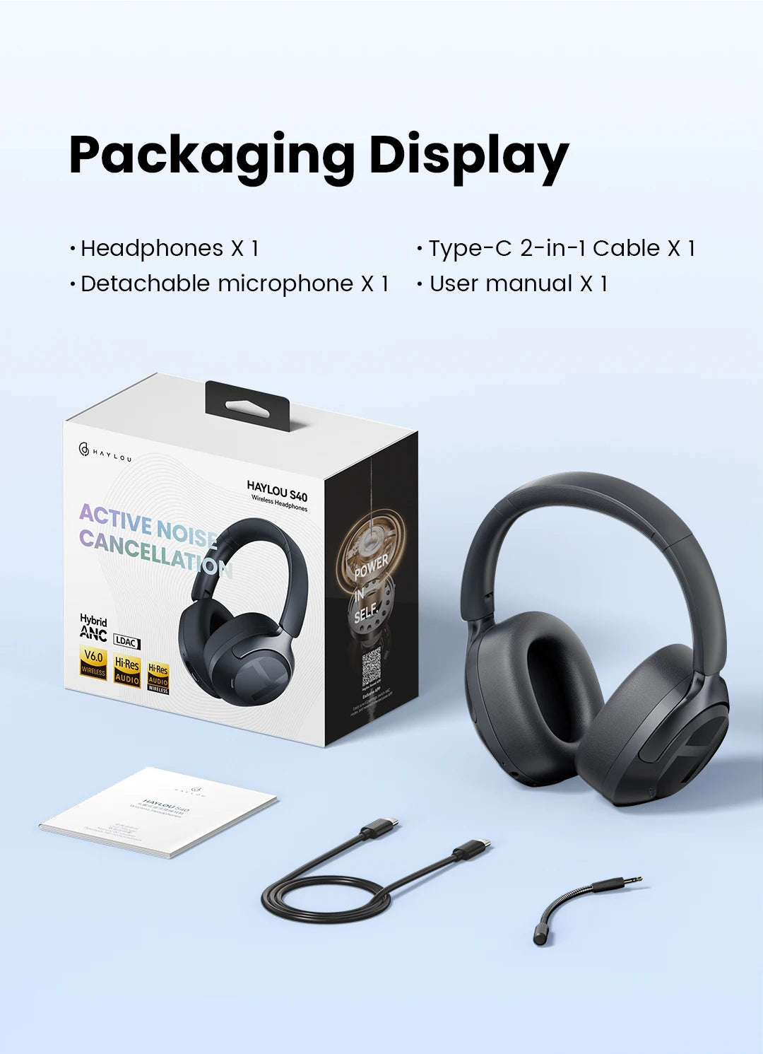 HAYLOU S40 ANC  Bluetooth 6.0 2026