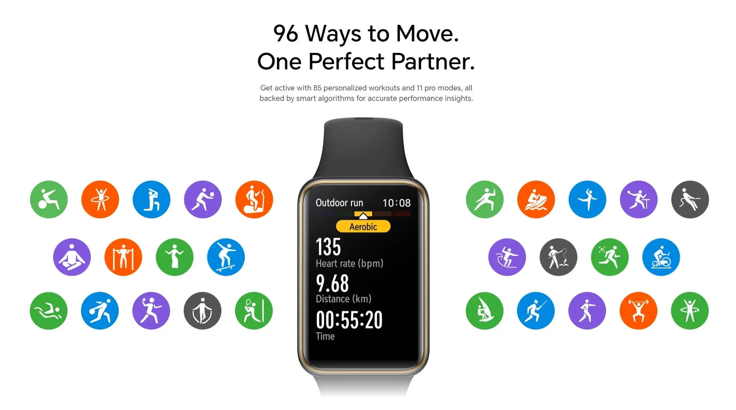 HONOR Band AMOLED 1.57" | Bracelet Connecté Santé & Fitness