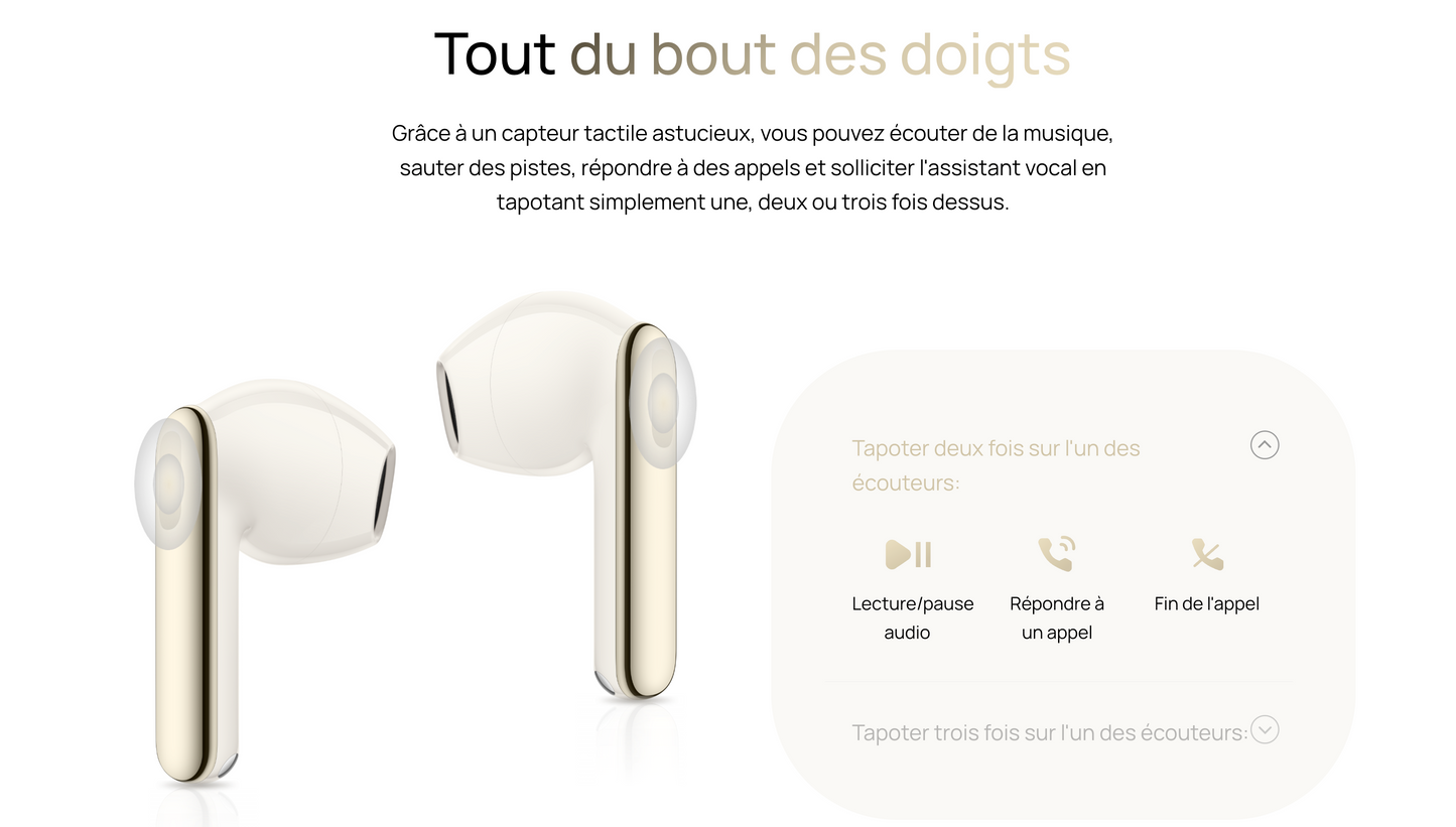 Casque d’origine HUAWEI FreeBuds SE 3 – 42h de lecture, charge rapide, connexion BT 5.4, compatible iOS et Android