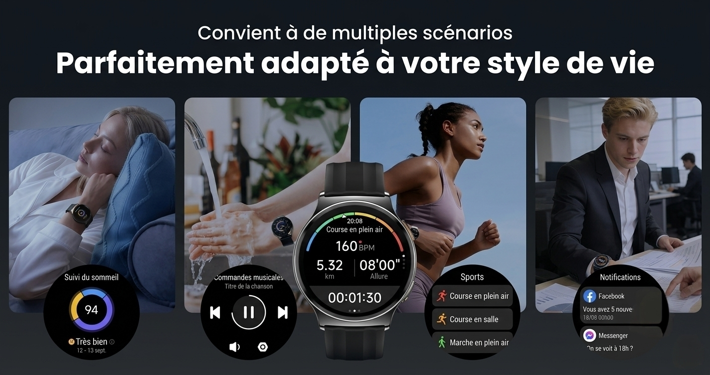 Haylou Solar Lite 2 – Montre Connectée AMOLED 1,43"