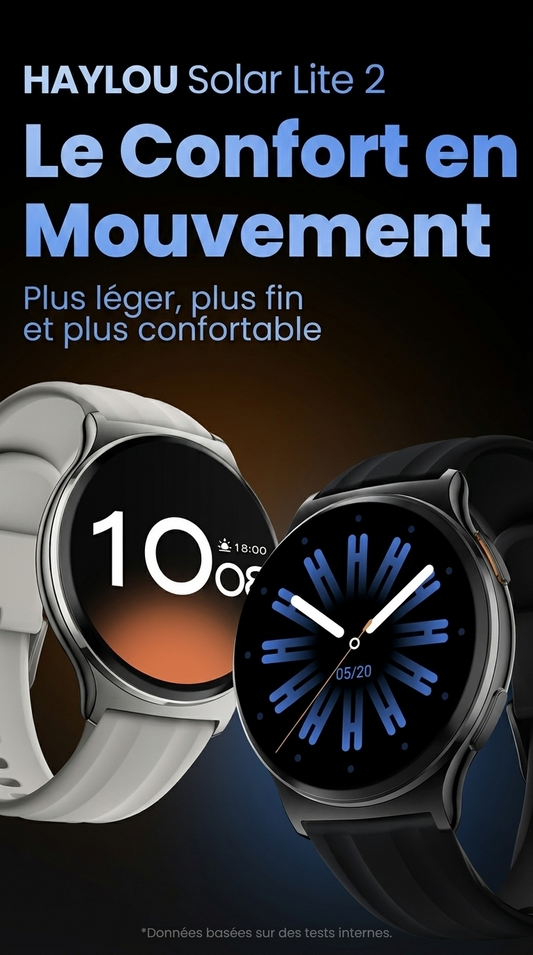 Haylou Solar Lite 2 – Montre Connectée AMOLED 1,43"