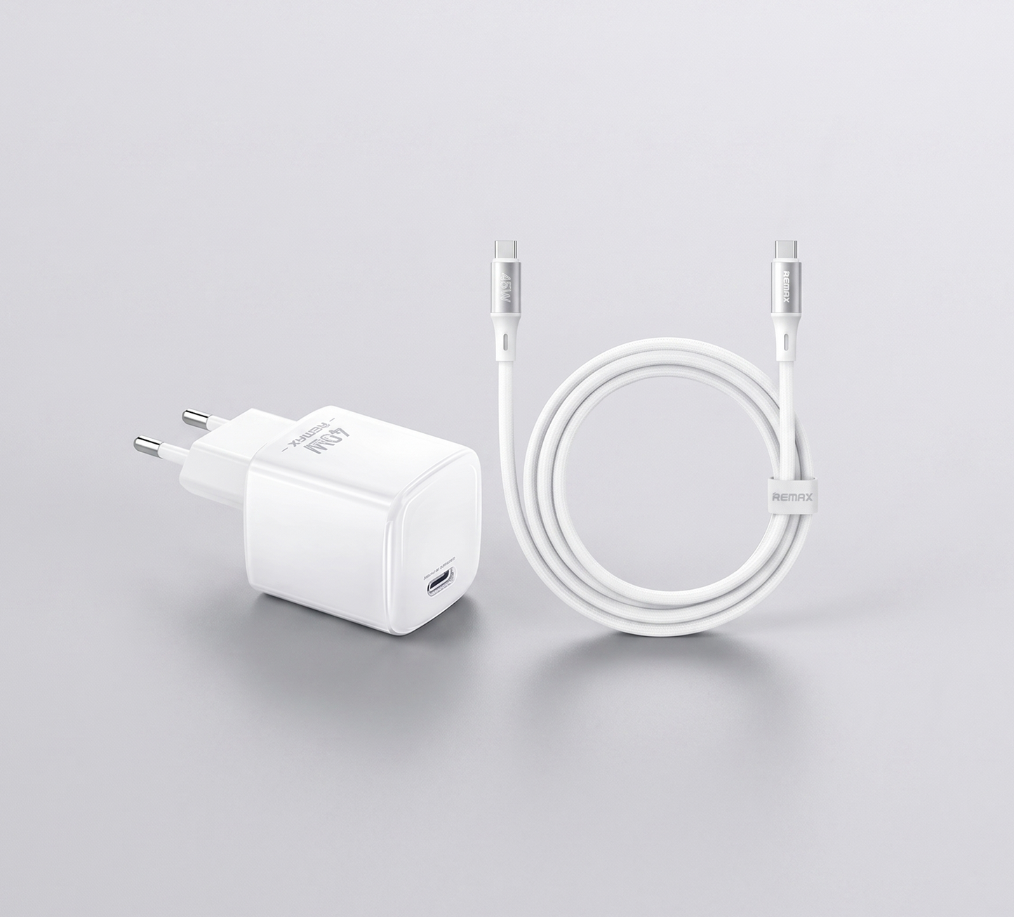 REMAX 60W GAN Dynamic Fast  Charging Kit60WPD Fast Charge | 65W C-C Cable