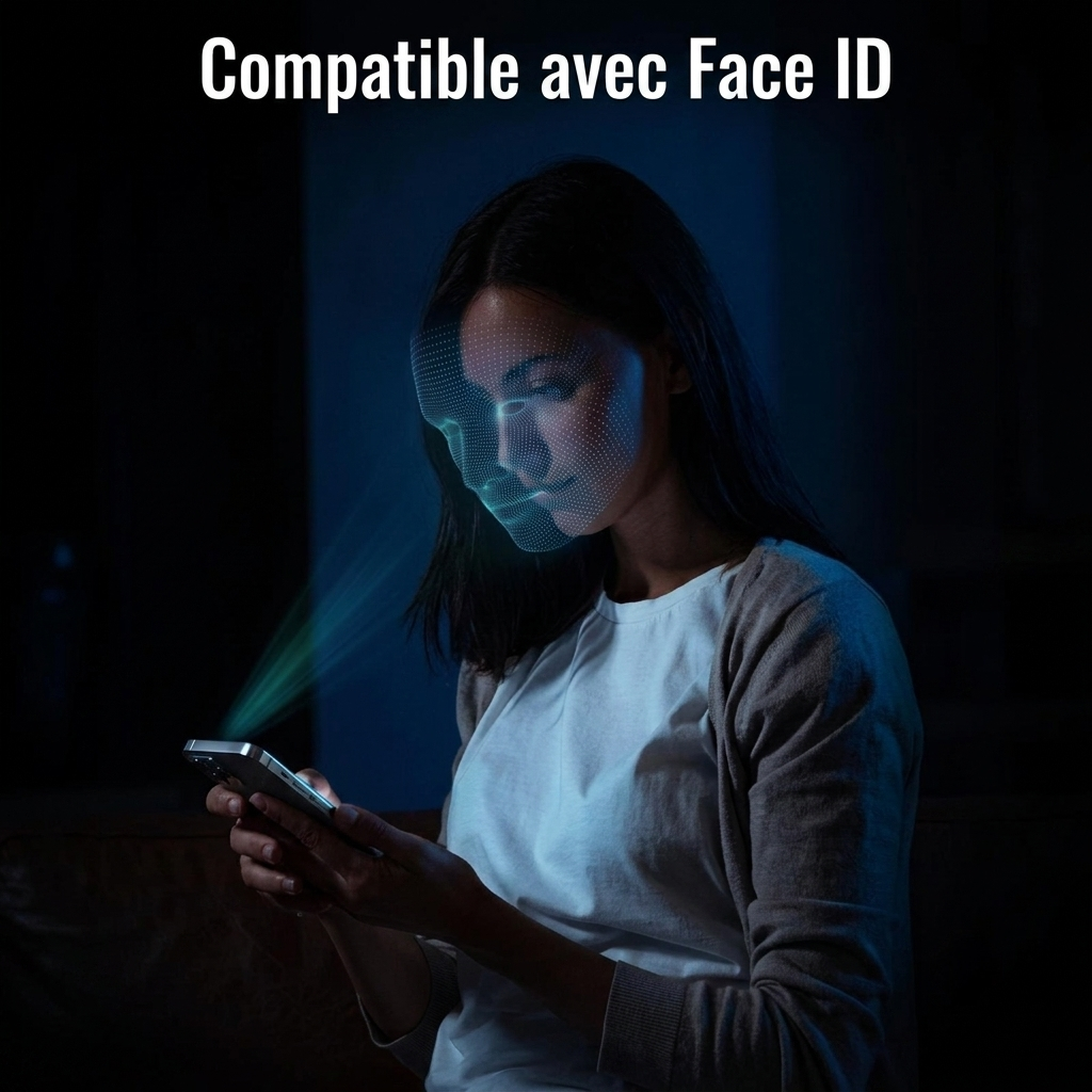 1–5 pièces — Verre trempé anti‑espion avec installation sans poussière pour iPhone