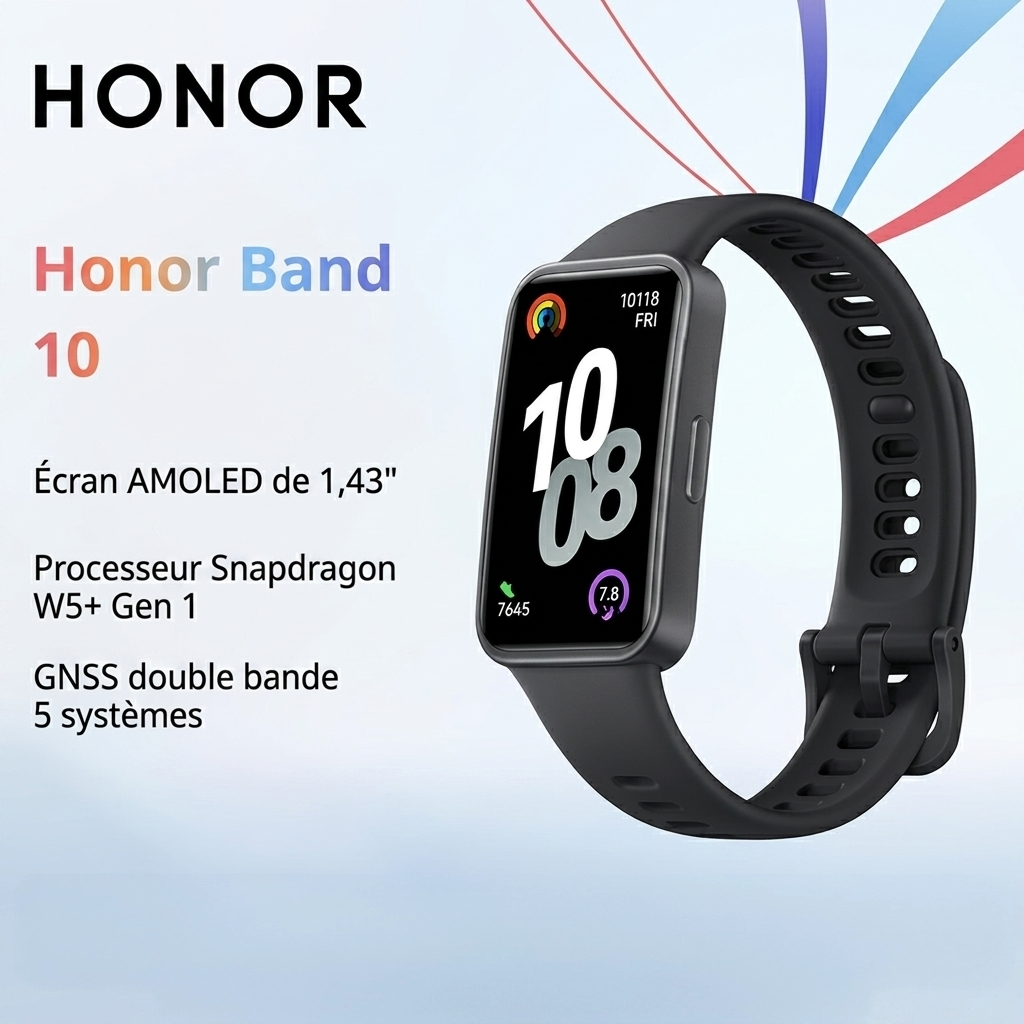 HONOR Band AMOLED 1.57" | Bracelet Connecté Santé & Fitness