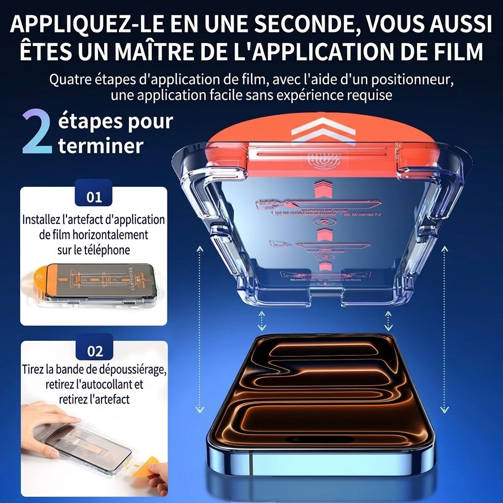 1–5 pièces — Verre trempé anti‑espion avec installation sans poussière pour iPhone