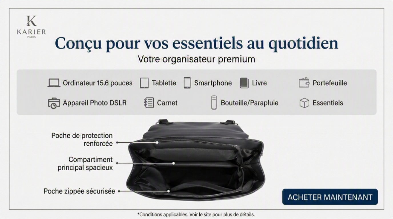 Sac à Dos 16 Pouces pour Ordinateur Portable  20-35L – Oxford Résistant pour Travail, Voyage & Quotidien