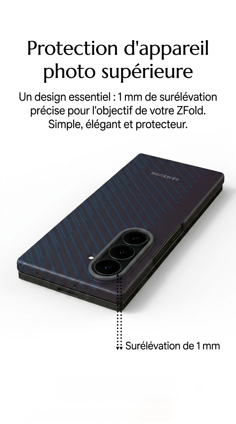 Coque Magnétique Fibre de Carbone pour Samsung Galaxy Z Fold8 / Fold8 Ultra
