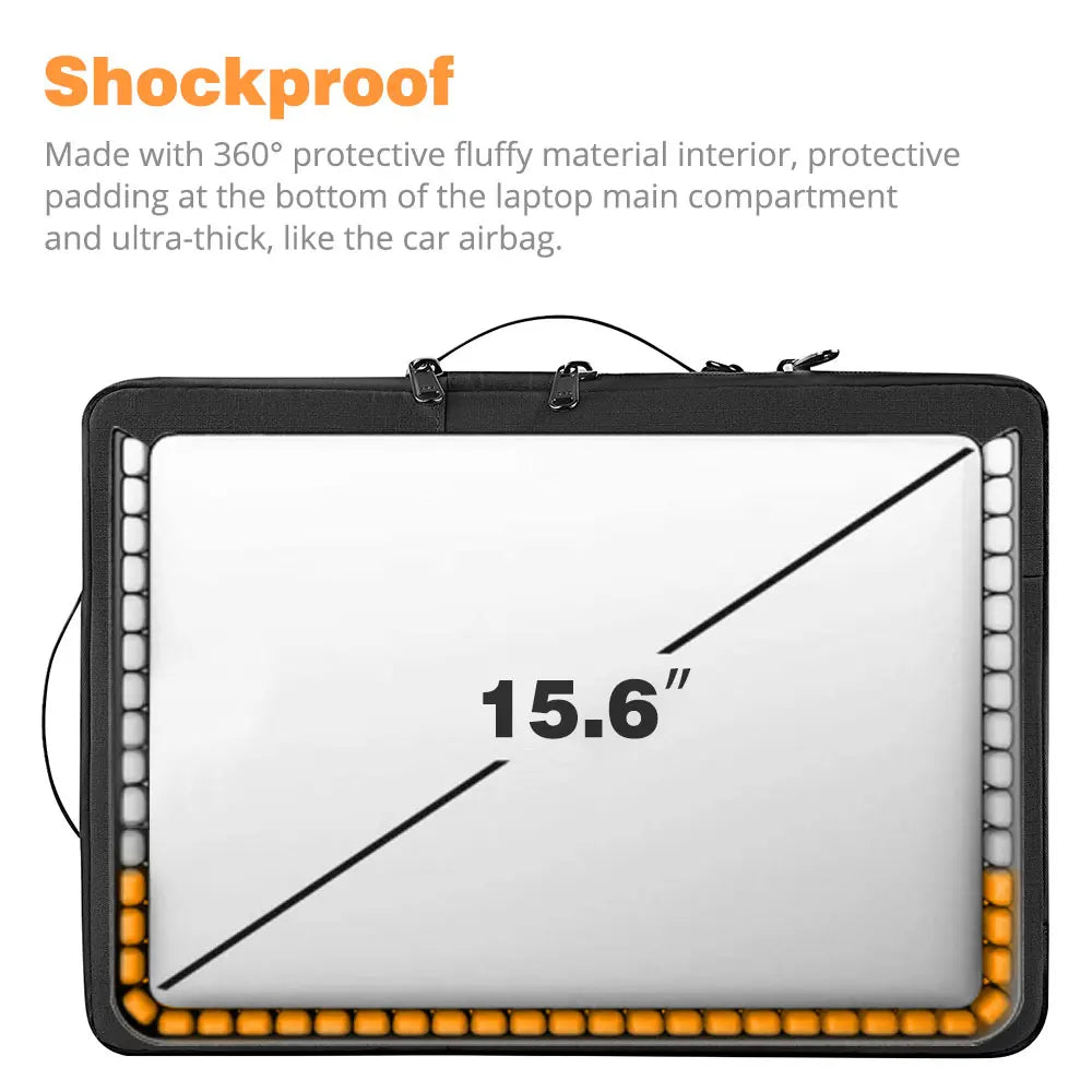 WIWU Housse PC Double Couche Imperméable avec Organisation Intelligente pour MacBook