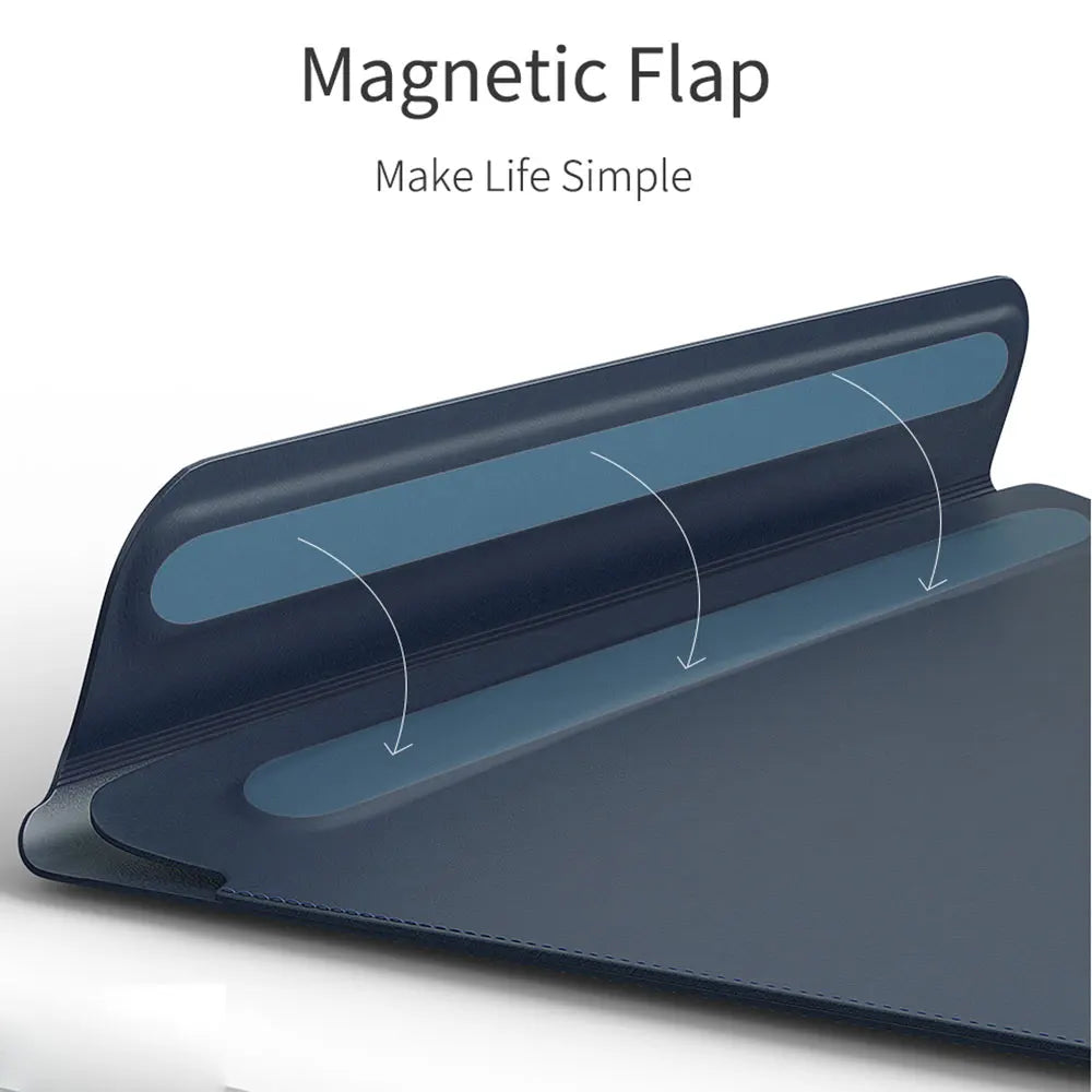 Housse / Étui PU pour ordinateur portable WIWU — Imperméable et compatible avec les MacBook ainsi que les modèles ayant les mêmes dimensions