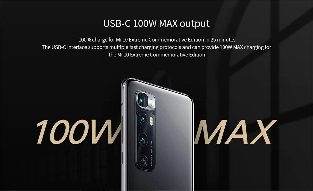 Chargeur voiture Xiaomi 100W Max avec charge ultra‑rapide USB‑C et USB‑A