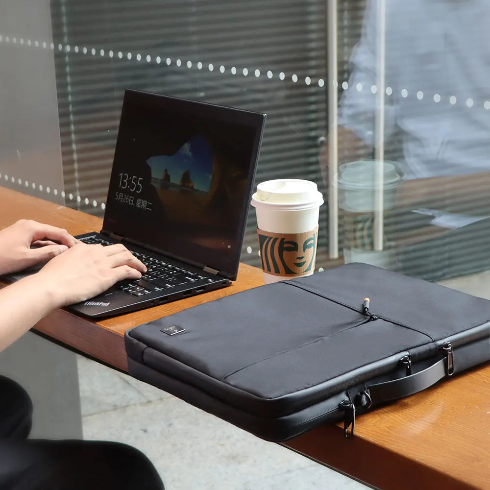 WIWU Housse PC Double Couche Imperméable avec Organisation Intelligente pour MacBook