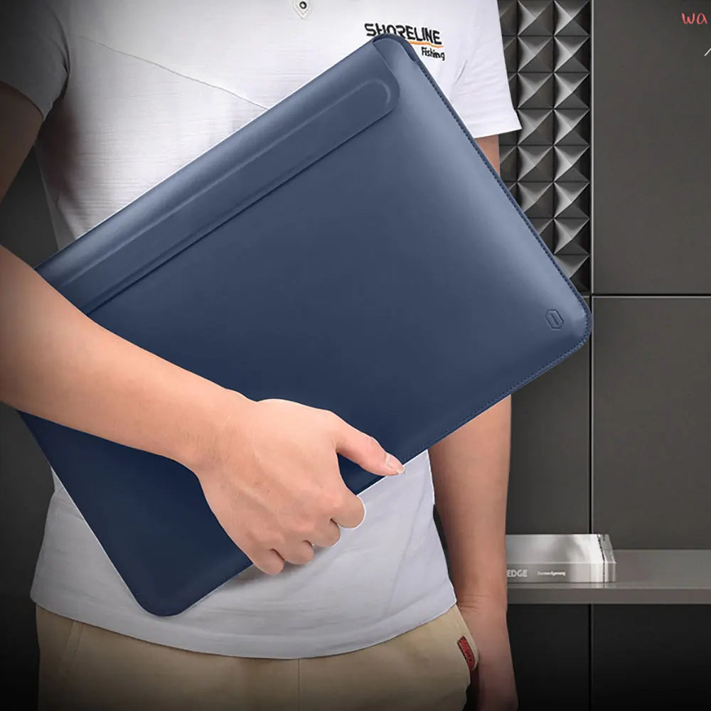 Housse / Étui PU pour ordinateur portable WIWU — Imperméable et compatible avec les MacBook ainsi que les modèles ayant les mêmes dimensions