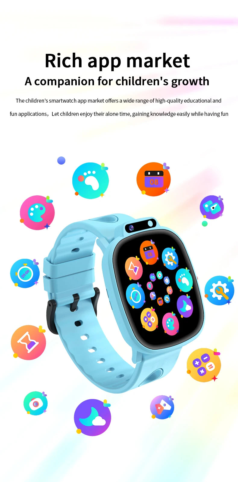LAXASFIT Montre Connectée Enfant KESHUYOU H10