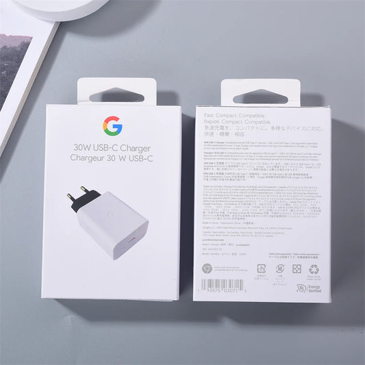 Chargeur rapide 30W PD pour Google Pixel
