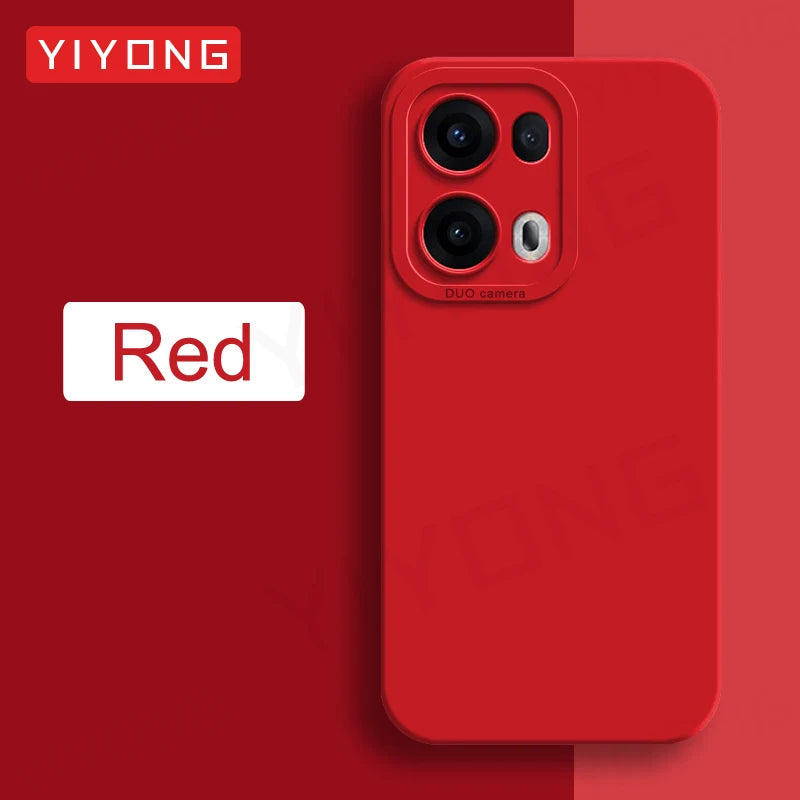 Coque YIYONG Silicone Liquide Soyeux pour OPPO Reno 13 / 13 Pro / 14 / 14 Pro – Étui Souple Antichoc 5G Global