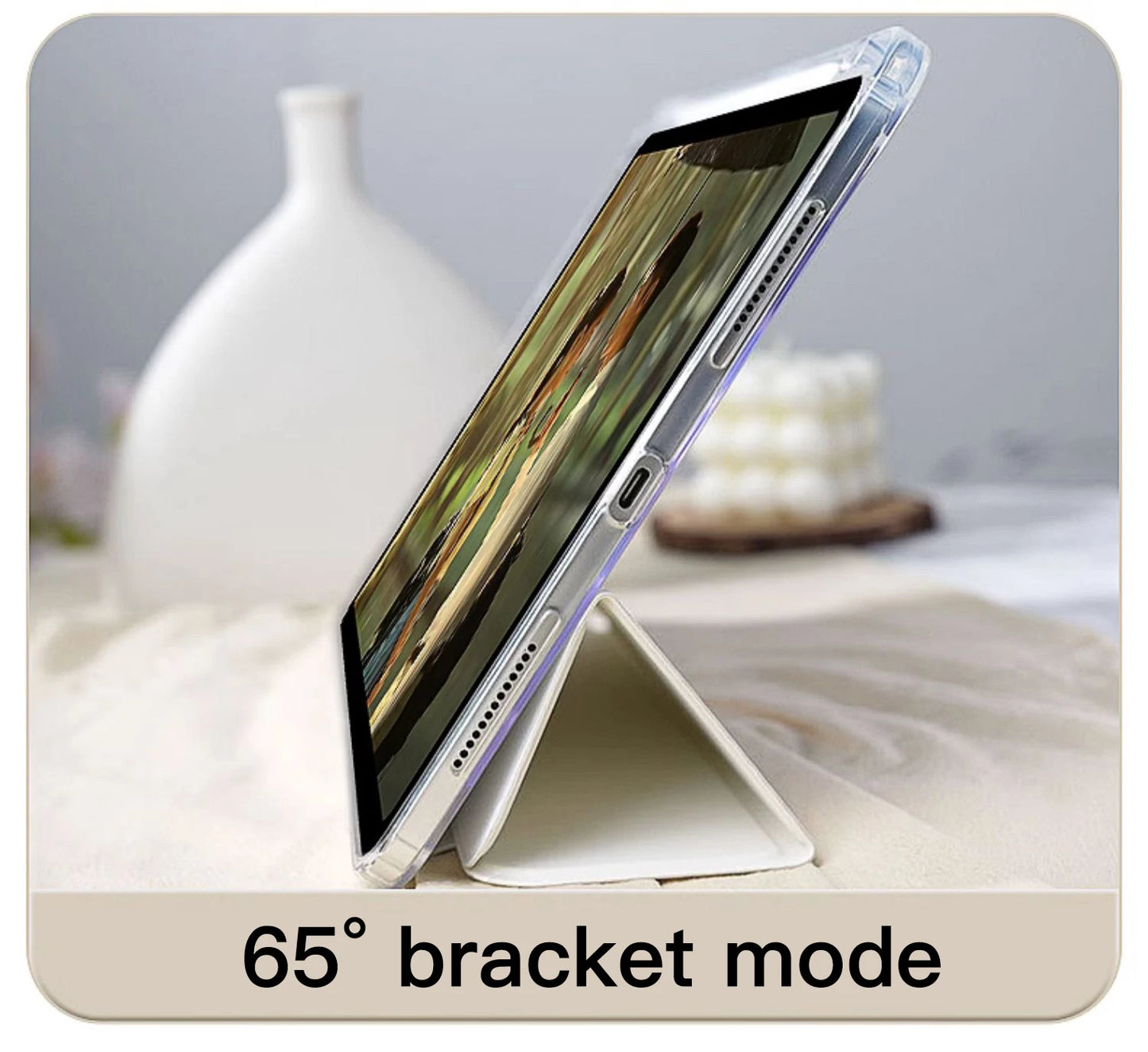 Coque - Étui intelligent 2025 pour iPad Air / iPad 10e / 11e / Mini 6 / Pro 11 / Pro 13 – Support magnétique