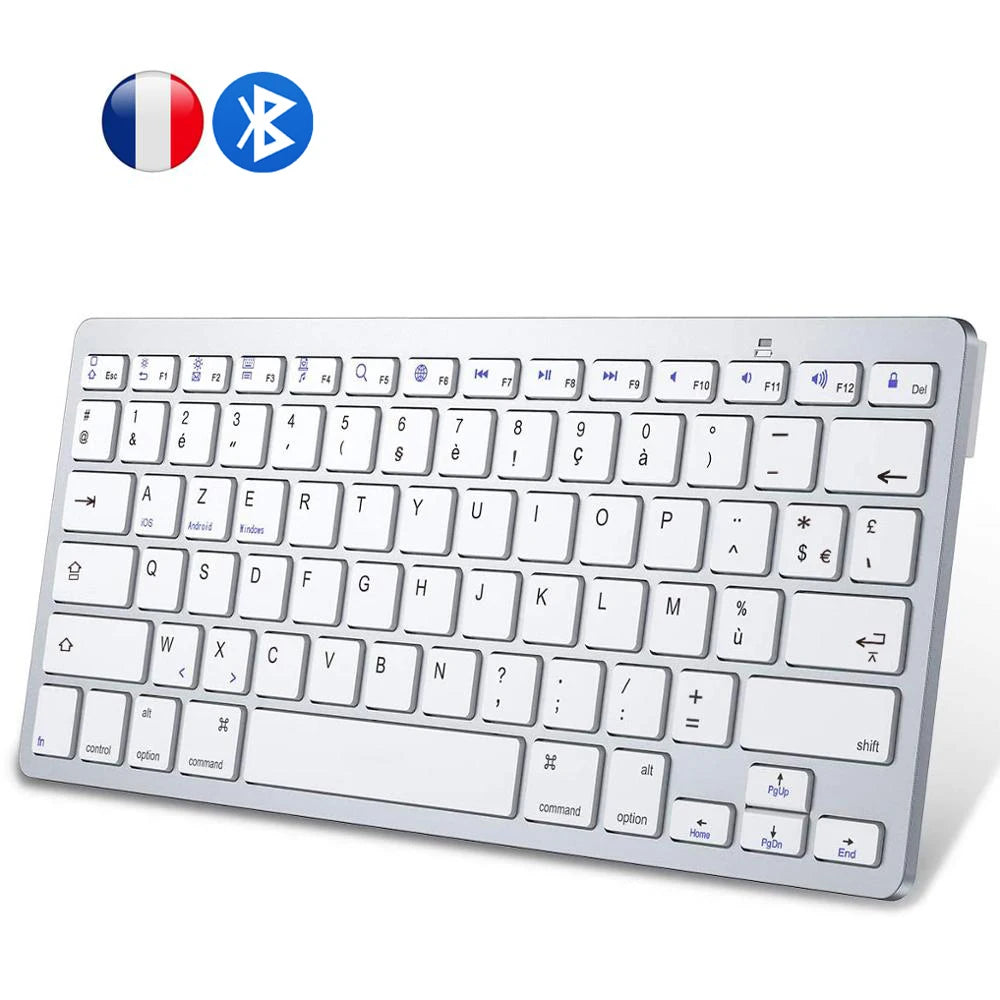 Clavier Bluetooth portable sans fil fin