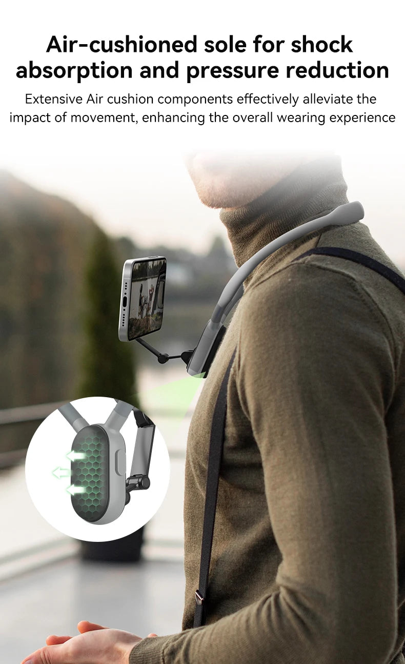 Support de Cou Magnétique TELESIN pour Smartphone – Vidéo POV Mains Libres