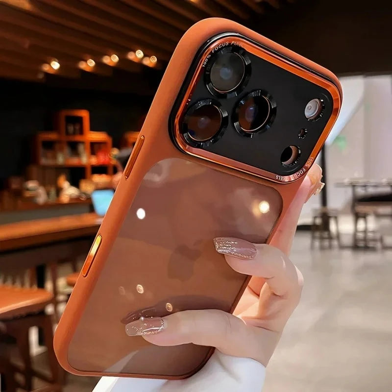Coque de luxe, élégante avec une partie transparente