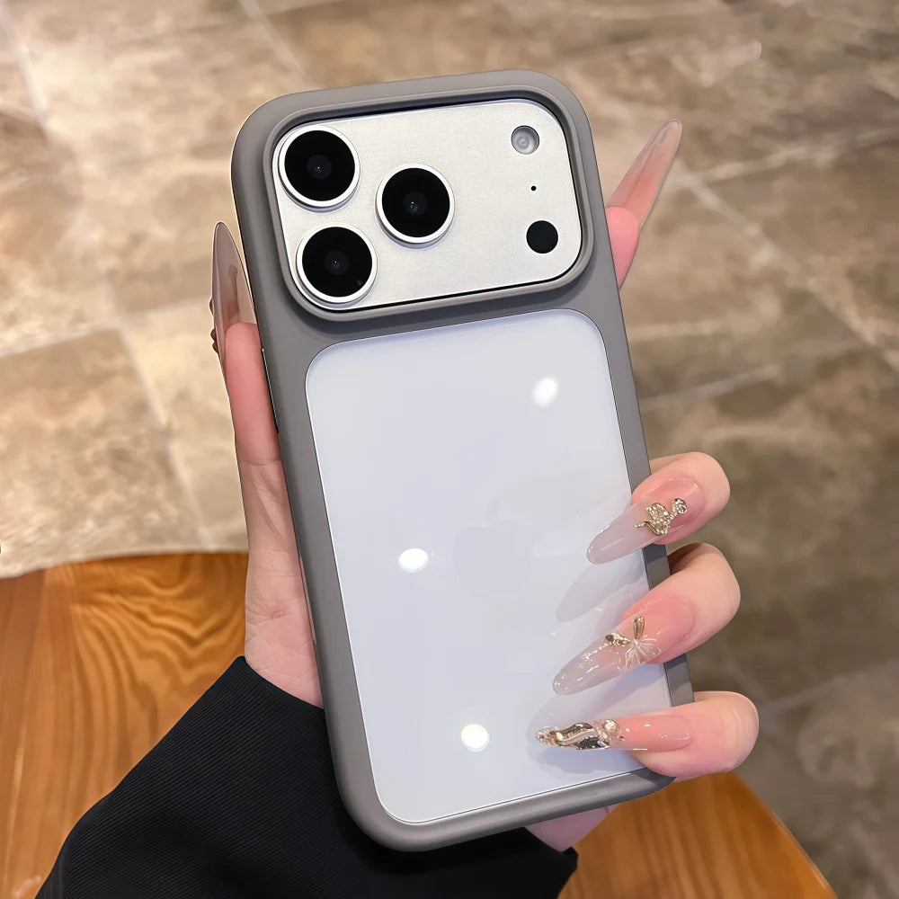 Coque transparente cristal pour iPhone compatible avec tous les modèles d’iPhone 11 à 17 Pro Max.