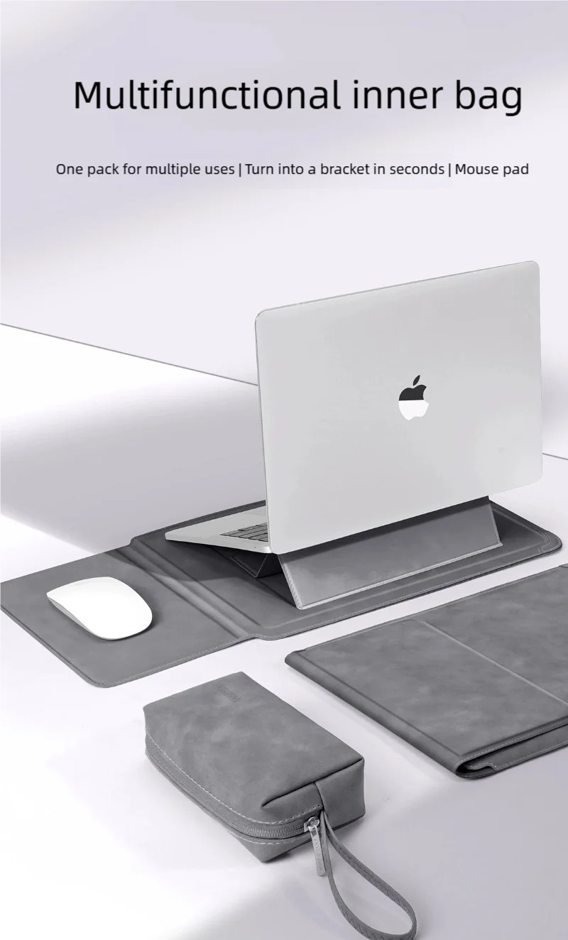Housse pour ordinateur portable 13 14 15 15.6 16 pouces pour Huawei HP DELL sac pour Macbook Air Pro 13 13.6 M4 étui pour ordinateur portable avec support hommes femmes
