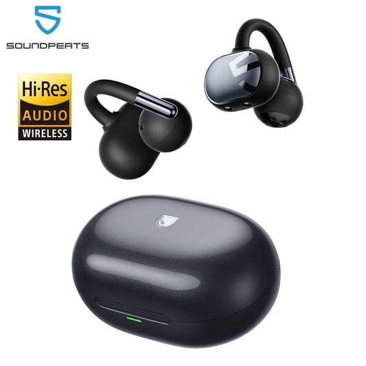 SoundPEATS Clip1 Open-Ear OWS Wireless Earbuds – LDAC, Hi-Res Audio, Dolby Audio, IPX5, 40H Battery