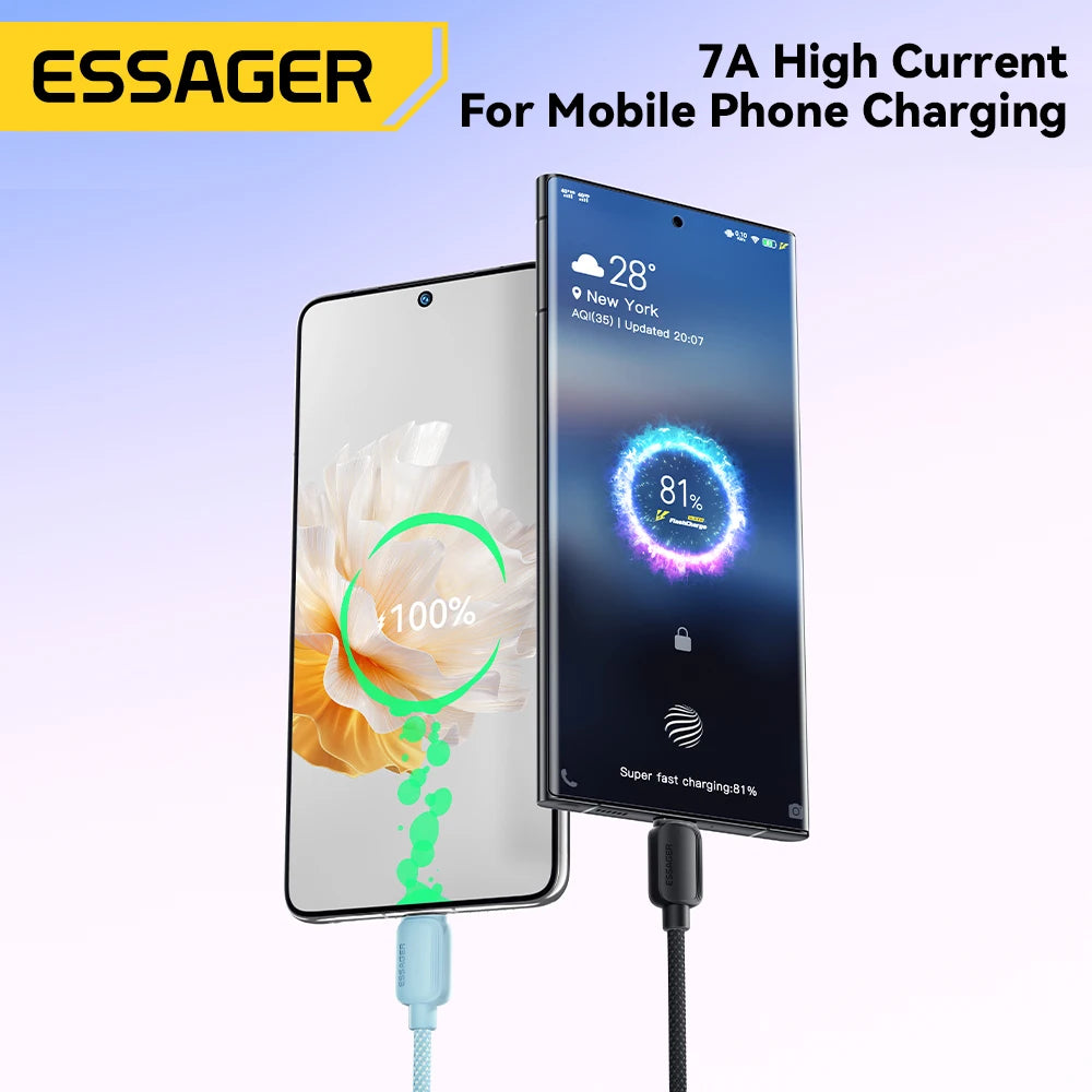Câble ESSAGER 7A 100W USB A - Type‑C