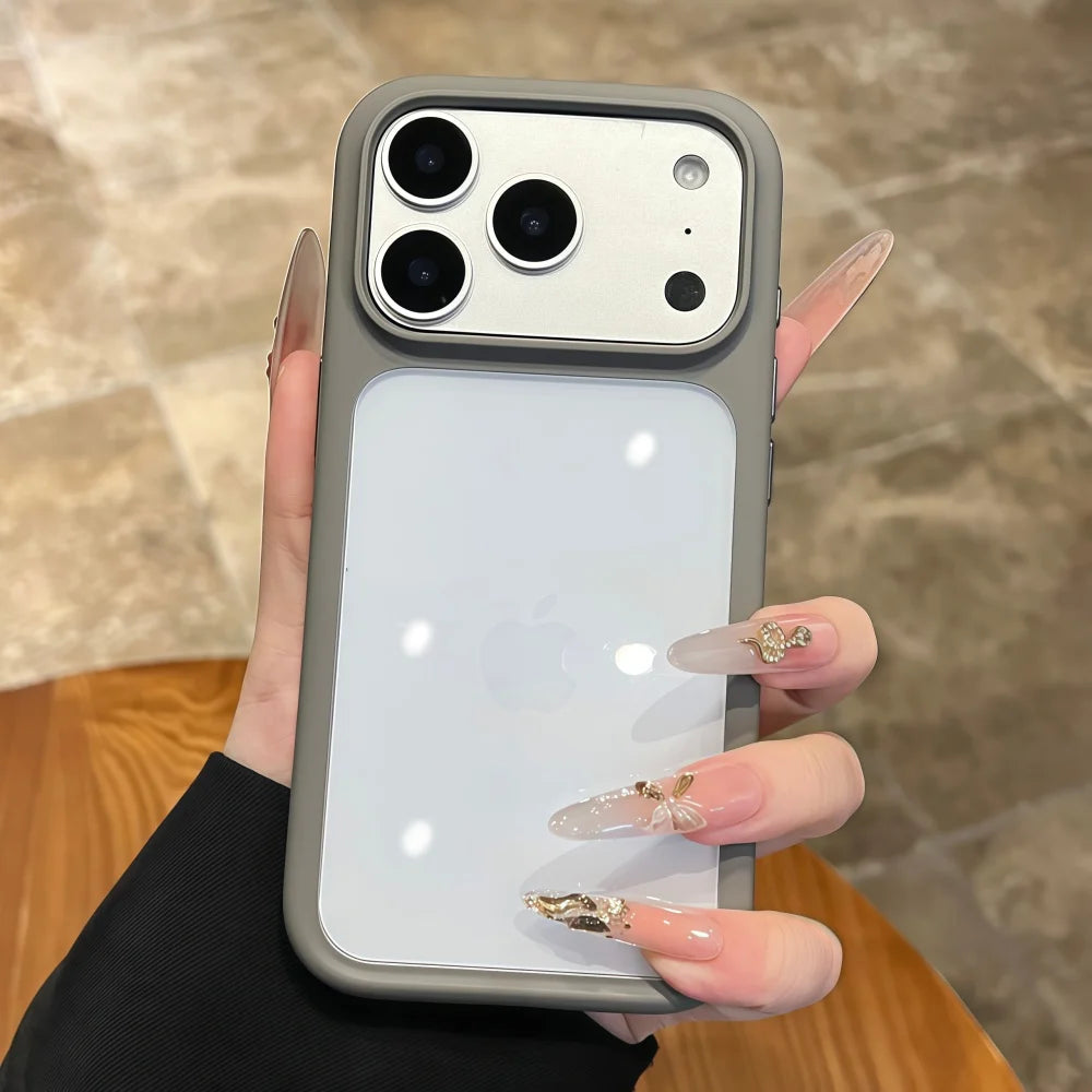 Coque transparente cristal pour iPhone compatible avec tous les modèles d’iPhone 11 à 17 Pro Max.