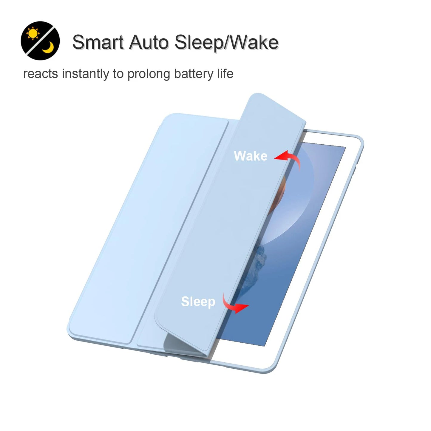 Coque intelligente à rabat magnétique pour Samsung Galaxy Tab A7 / A8 / A9 / A11 Lite / Plus