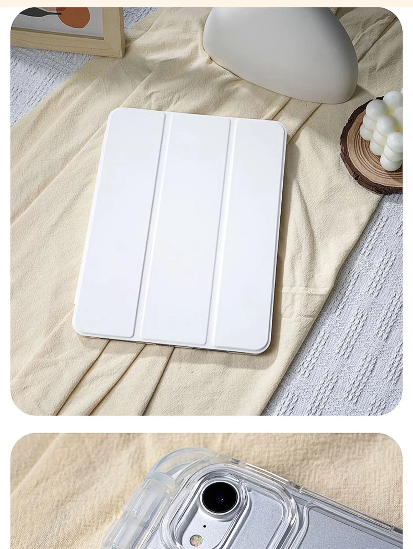 Coque - Étui intelligent 2025 pour iPad Air / iPad 10e / 11e / Mini 6 / Pro 11 / Pro 13 – Support magnétique
