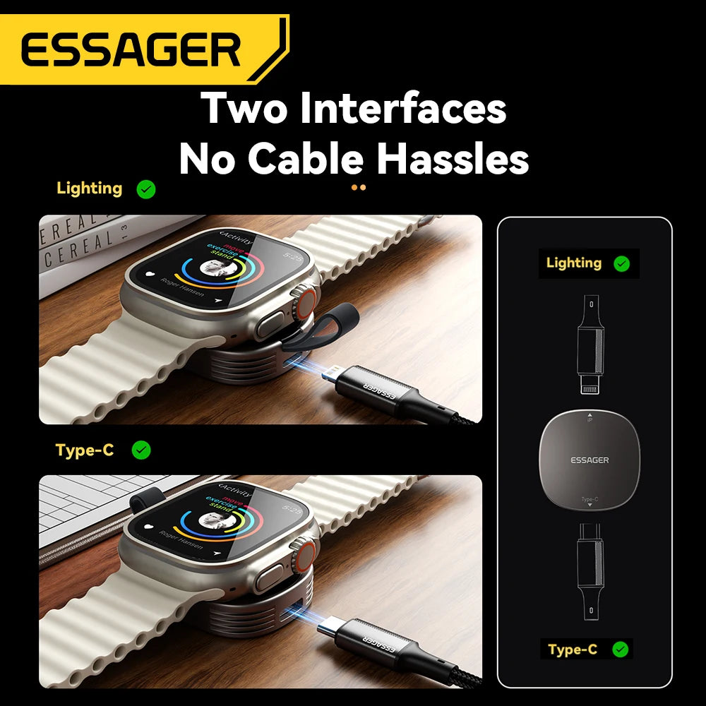 Chargeur sans fil magnétique Essager pour Apple Watch