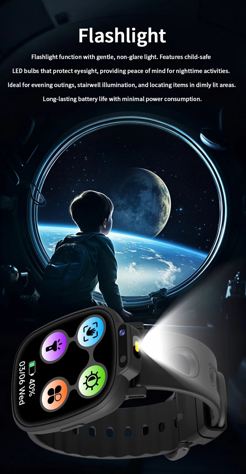 LAXASFIT Montre Connectée Enfant KESHUYOU H10