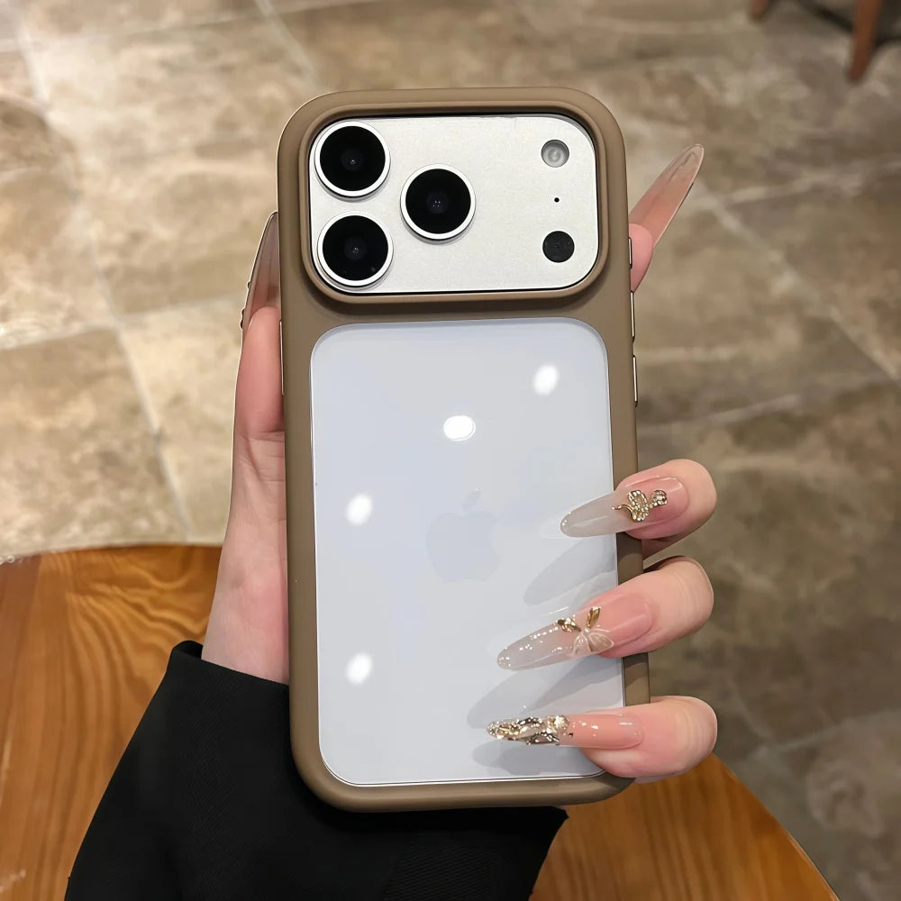 Coque transparente cristal pour iPhone compatible avec tous les modèles d’iPhone 11 à 17 Pro Max.