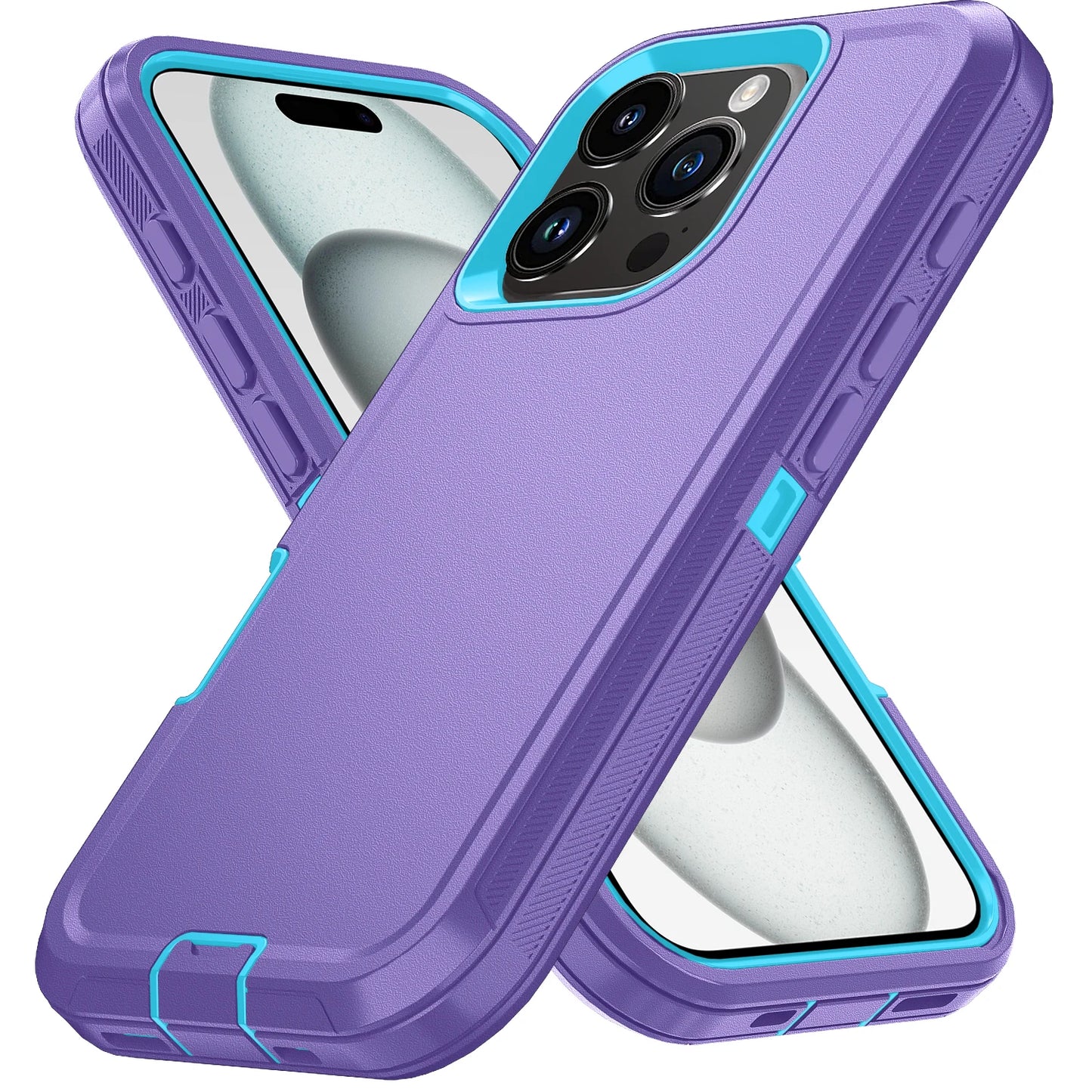 Armor Shockproof Defender Case For iPhone 11–15 Pro Max / X / XS / XR / XS Max / 7 / 8 Plus / SE2 / SE4