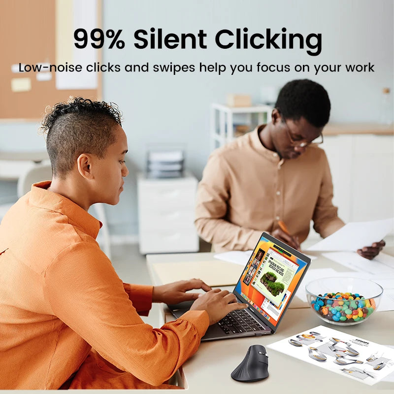 UGREEN-Souris Verticale Sans Fil, Bluetooth
