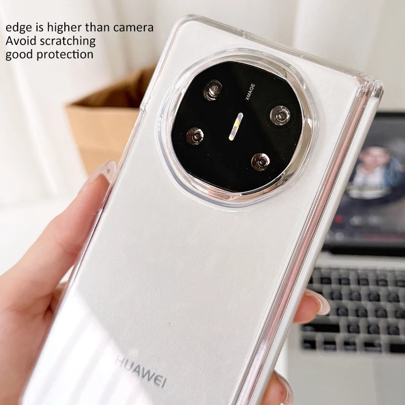 Coque Transparente Magnétique avec Protection de Charnière Compatible MagSafe pour Honor Magic V6 / V5 / V3