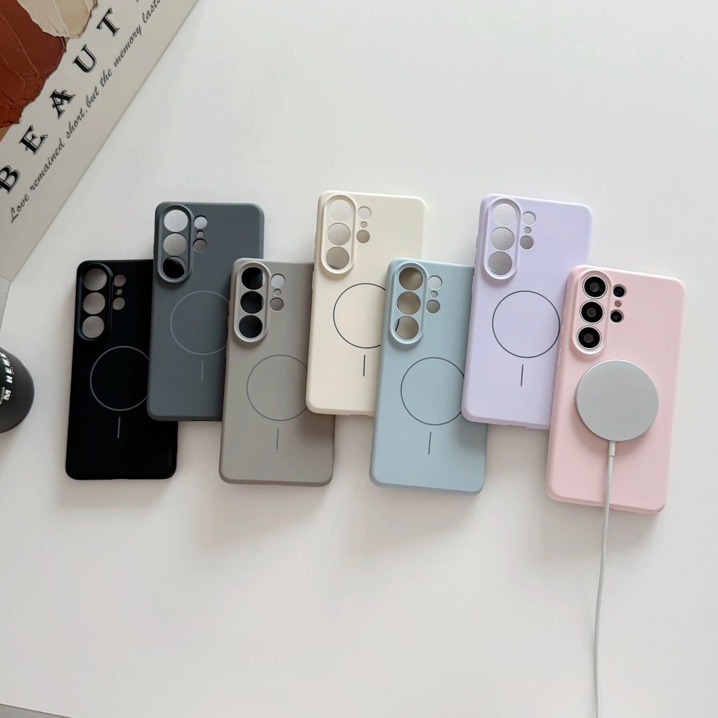 Coque Matte Magnétique Antichoc pour Samsung S23 / S23 Plus / S23 Ultra / S22 / S20