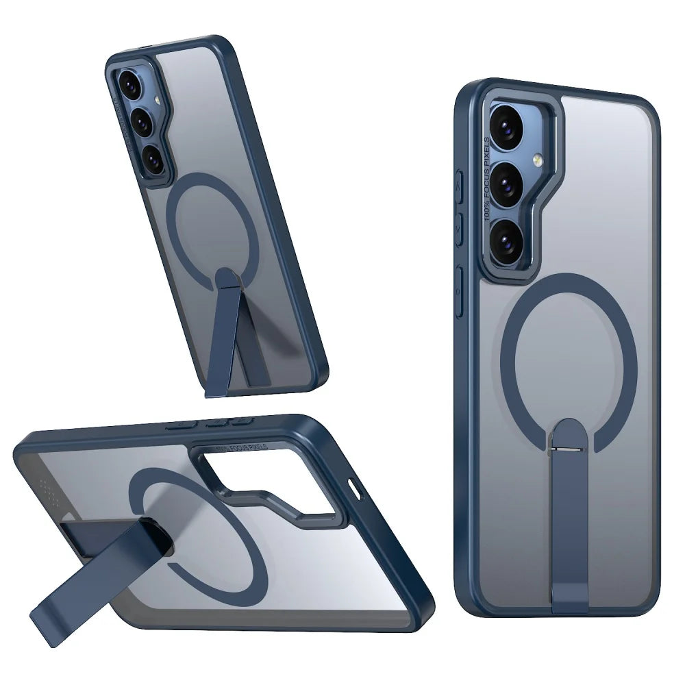 Coque Transparente Magsafe avec Support – Plusieurs Couleurs pour Samsung S26 / S25 / S24 / S23 Ultra / Plus / S24 FE