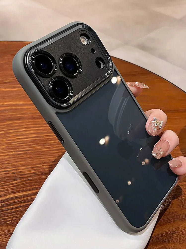 Coque de luxe, élégante avec une partie transparente