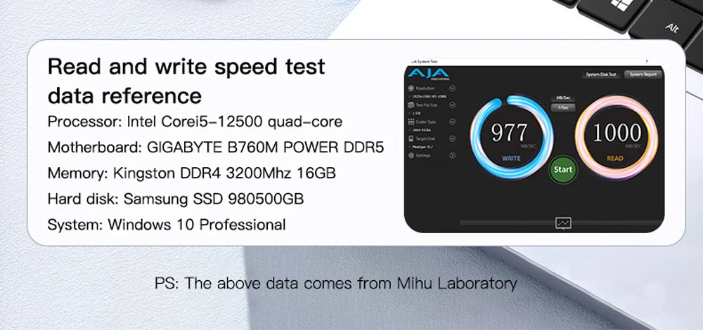 Meetiger – Boîtier Externe M.2 NVMe/NGFF SATA 5/10Gbps en Aluminium (Tool‑Free)