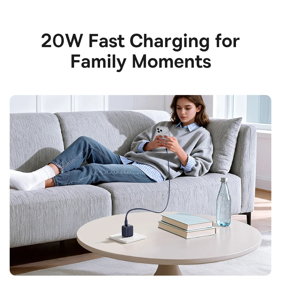 Chargeur Baseus USB Type‑C 20W Rapide