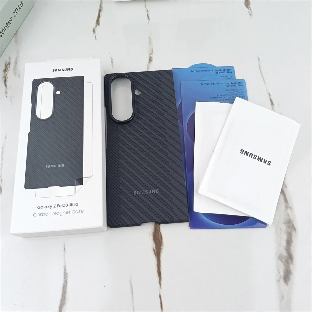 Coque Magnétique Fibre de Carbone pour Samsung Galaxy Z Fold8 / Fold8 Ultra